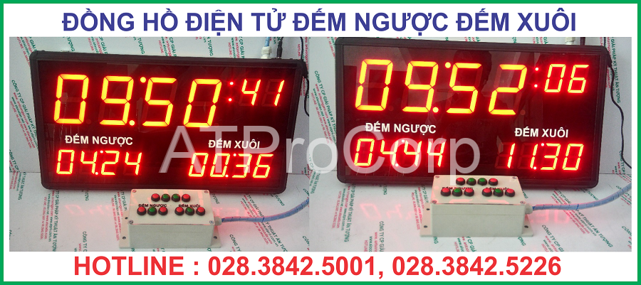 ĐỒNG HỒ ĐIỆN TỬ ĐẾM NGƯỢC ĐẾM XUÔI - ĐỒNG HỒ ĐIỆN TỬ TREO TƯỜNG
