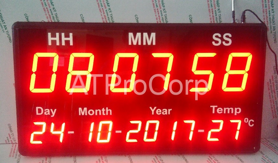 ĐỒNG HỒ ĐIỆN TỬ LED TREO TƯƠNG - ĐỒNG HỒ LED TREO TƯỜNG