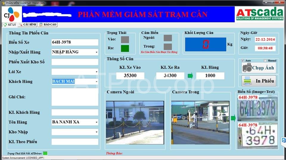 trạm cân xe tự động