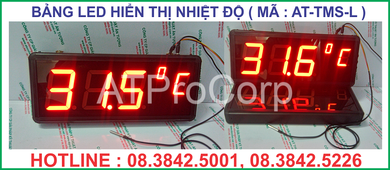 BẢNG LED HIỂN THỊ NHIỆT ĐỘ - BANG LED HIEN THI NHIET DO