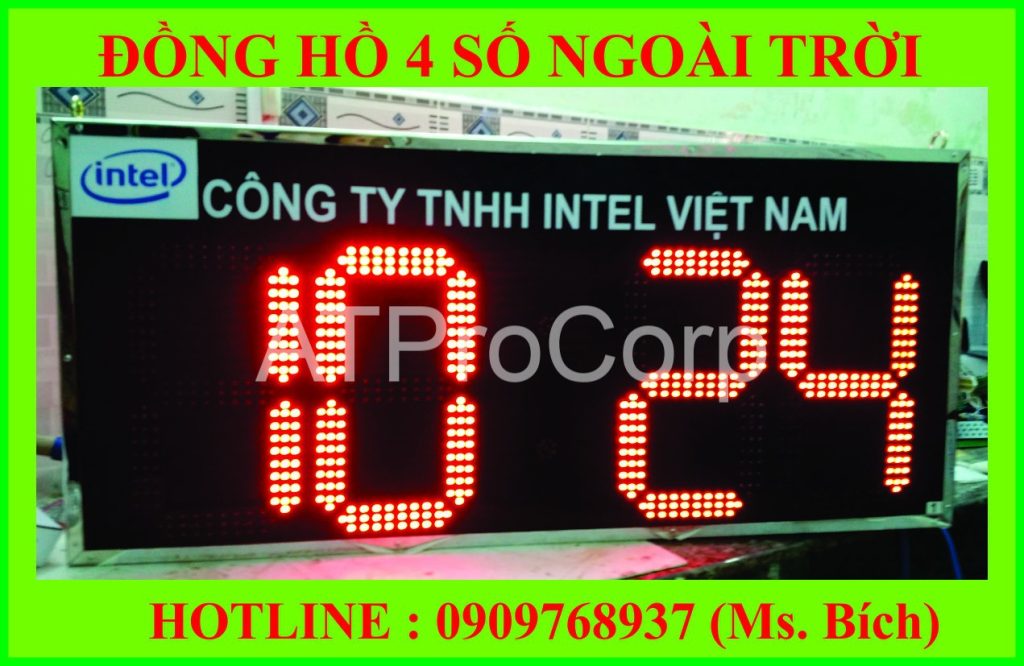 ĐỒNG HỒ 4 SỐ NGOÀI TRỜI