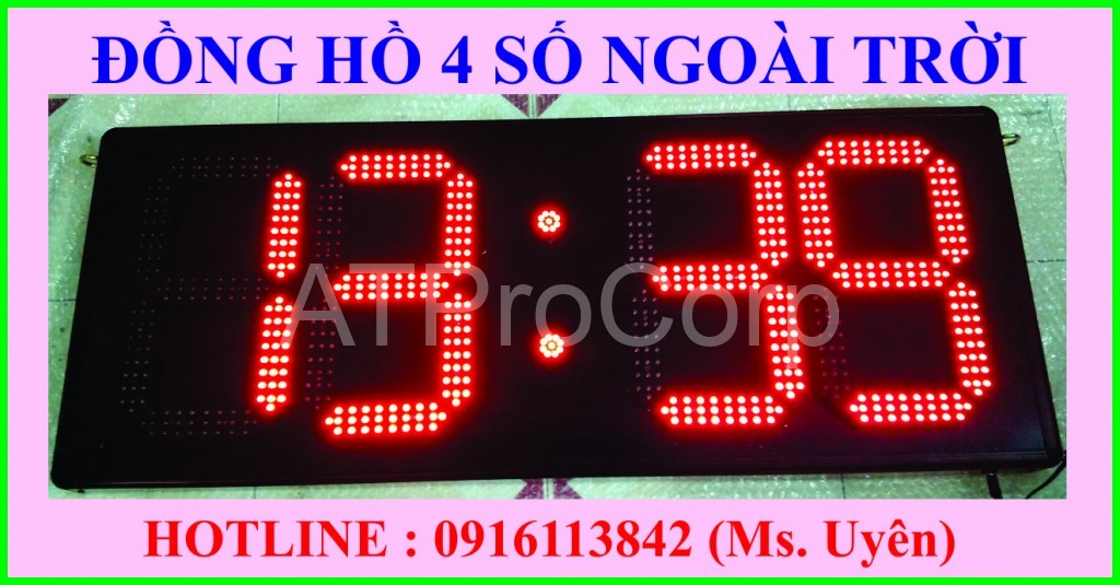 ĐỒNG HỒ 4 SỐ NGOÀI TRỜI