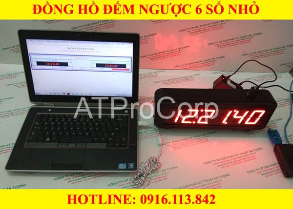 Đồng hồ đếm ngược 6 số