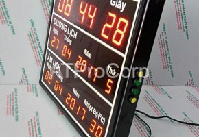 Đồng hồ điện thử LED treo tường Chùa Trúc Lâm