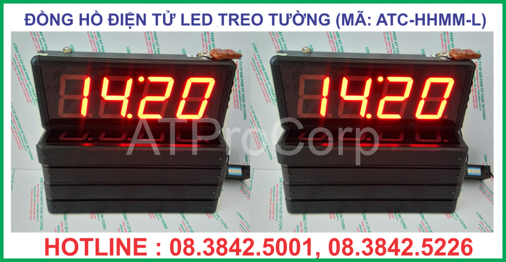 DONG HO LED TREO TUONG