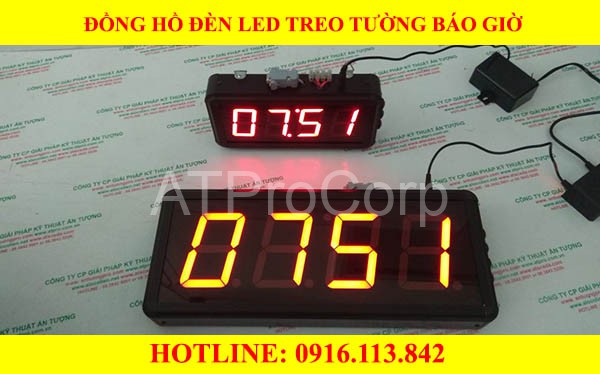 ĐỒNG HỒ ĐÈN LED TREO TƯỜNG BÁO GIỜ - CTY CỬU VƯỢNG