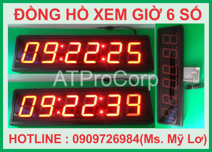 ĐỒNG HỒ XEM GIỜ 6 SỐ 