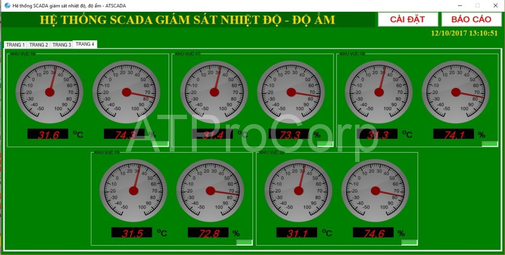 HỆ THỐNG GIÁM SÁT CẢNH BÁO NHIỆT ĐỘ ĐỘ ẨM - PHẦN MỀM GIÁM SÁT NHIỆT ĐỘ ĐỘ ẨM