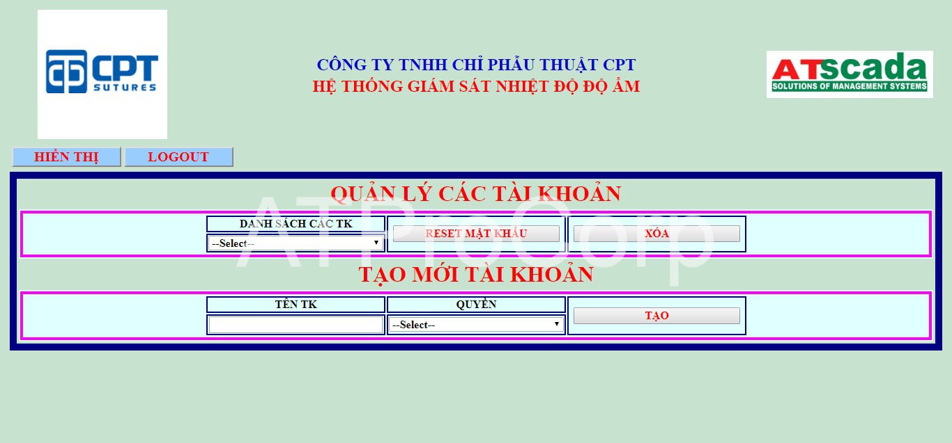 Quản lý tài khoản