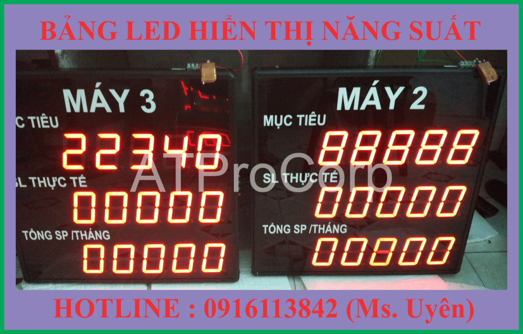 BẢNG LED HIỂN THỊ NĂNG SUẤT