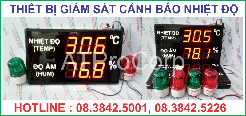 THIẾT BỊ GIÁM SÁT CẢNH BÁO NHIỆT ĐỘ ĐỘ ẨM