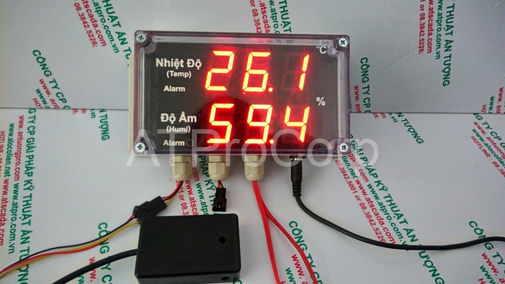 THIẾT BỊ ĐO NHIỆT ĐỘ ĐỘ ẨM - MAY DO NHIET DO DO AM AT-THMS 3.1