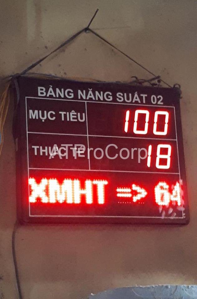 bảng điện tử giá sát sản xuất cty Việt Hoa