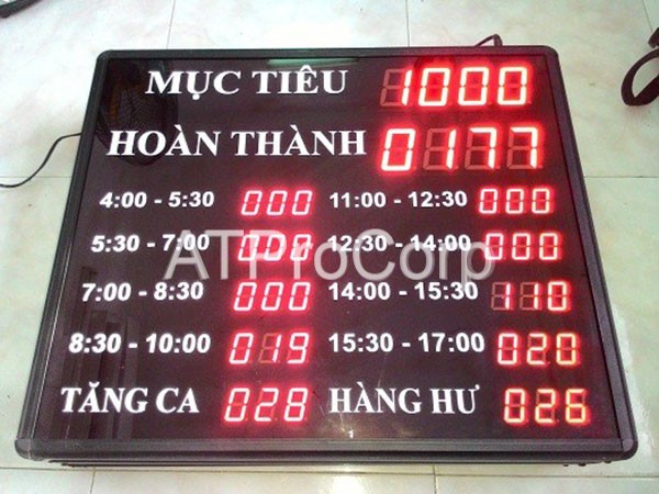 Bảng LED hiển thị năng suất VINDI