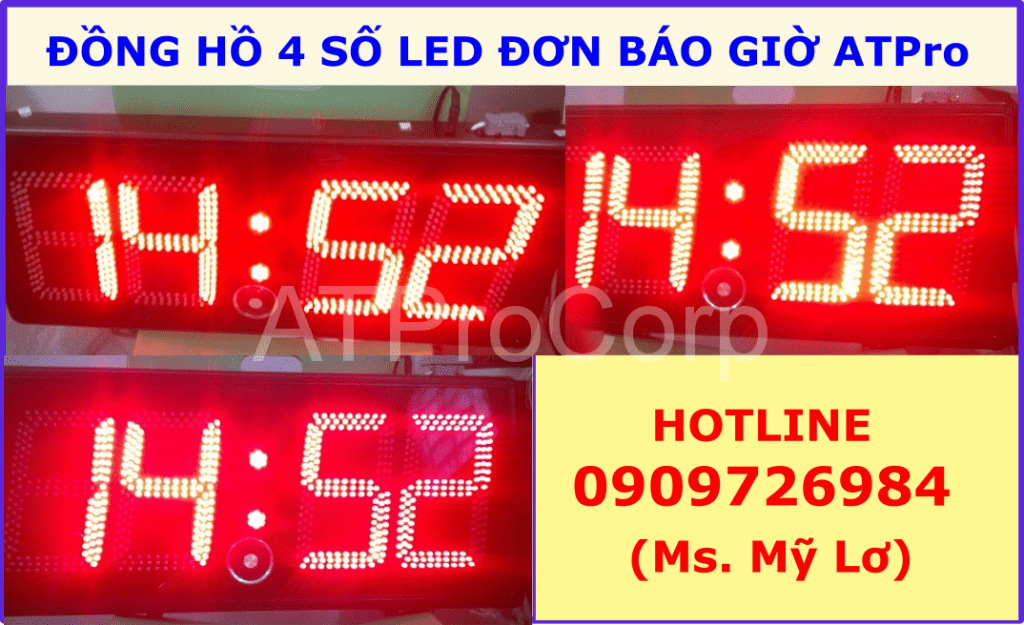 dong ho 4 so led dơn bao gio ATPro