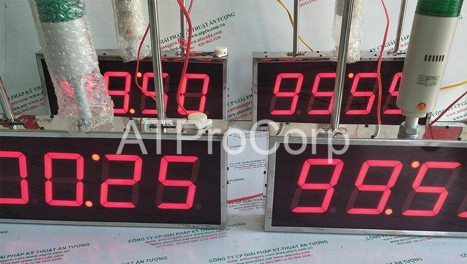 Đồng hồ đếm ngược phút-giây sản xuất cho công ty Việt Mỹ