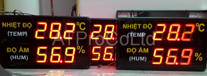 dong ho do nhiet do do am 11 ĐỒNG HỒ ĐIỆN TỬ 2 MẶT ĐO NHIỆT ĐỘ ĐỘ ẨM