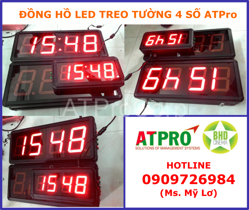 dong ho led treo tuong 4 so 1