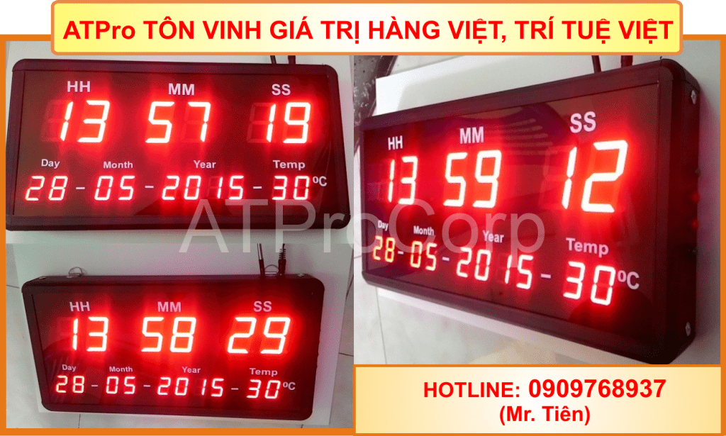 dong ho xem gio ngay thang nam nhiet do ATPro