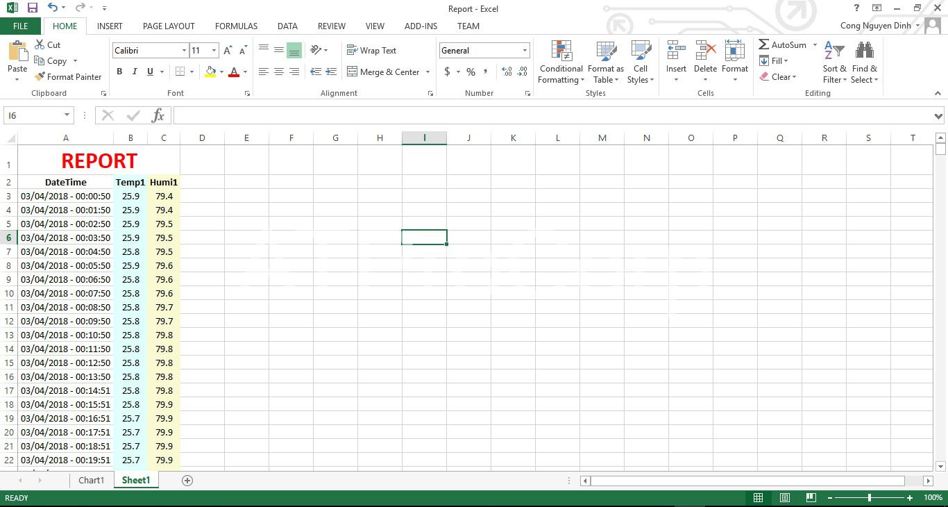 Xuất báo cáo dưới dạng excel