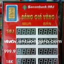  Bảng giá vàng điện tử, tỷ giá ngân hàng