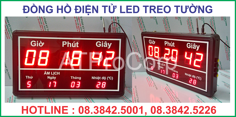 ĐỒNG HỒ ĐIỆN TỬ SỐ TREO TƯỜNG - ĐỒNG HỒ LED TREO TƯỜNG GIÁ RẺ