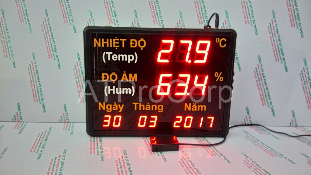 ĐỒNG HỒ ĐO NHIỆT ĐỘ ĐỘ ẨM NGÀY THÁNG NĂM - DONG HO DO NHIET DO DO AM NGAY THANG NAM AT-THMT-D-S